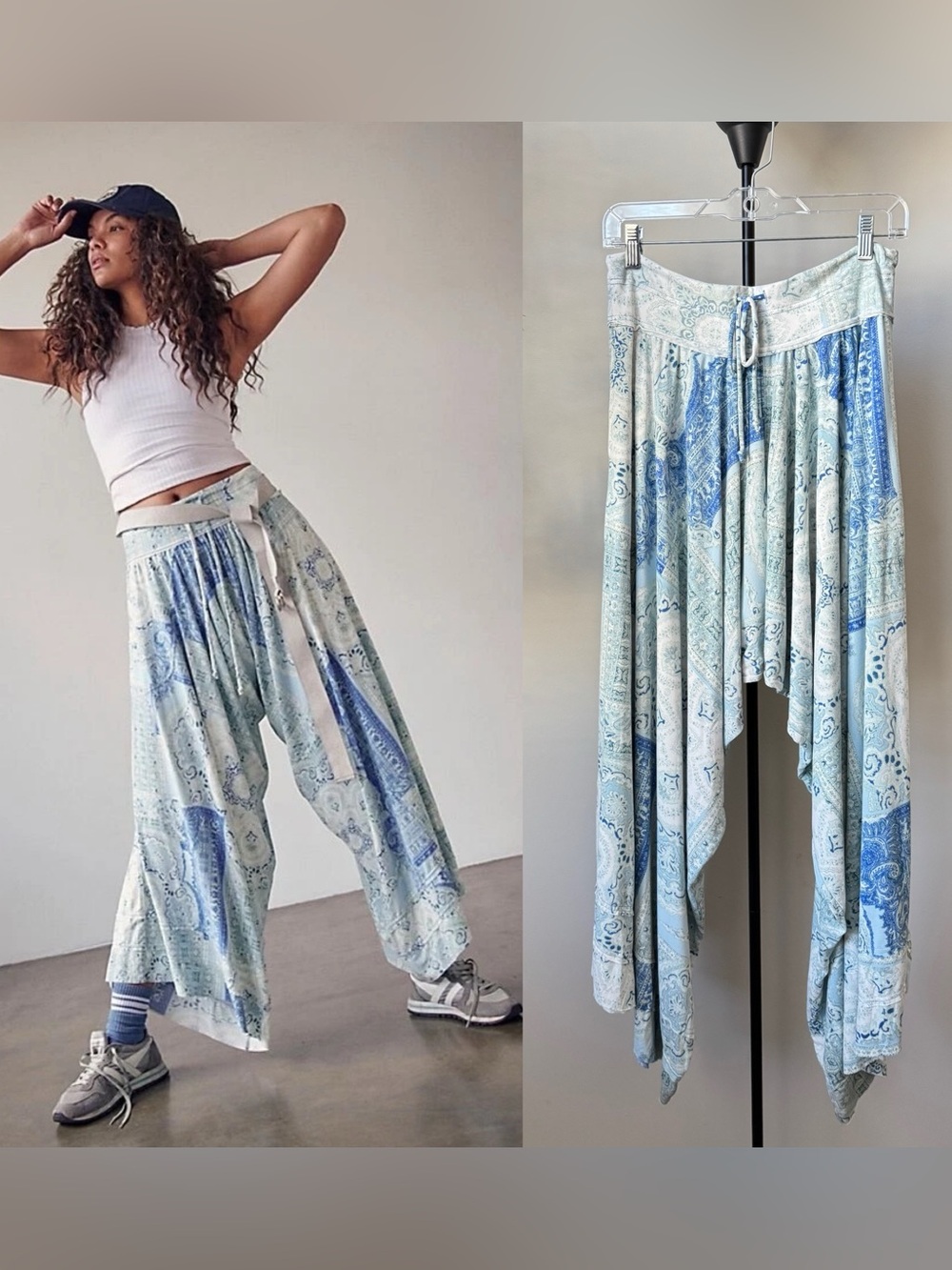 Free People Movement Celestial Print Wide Leg Pants